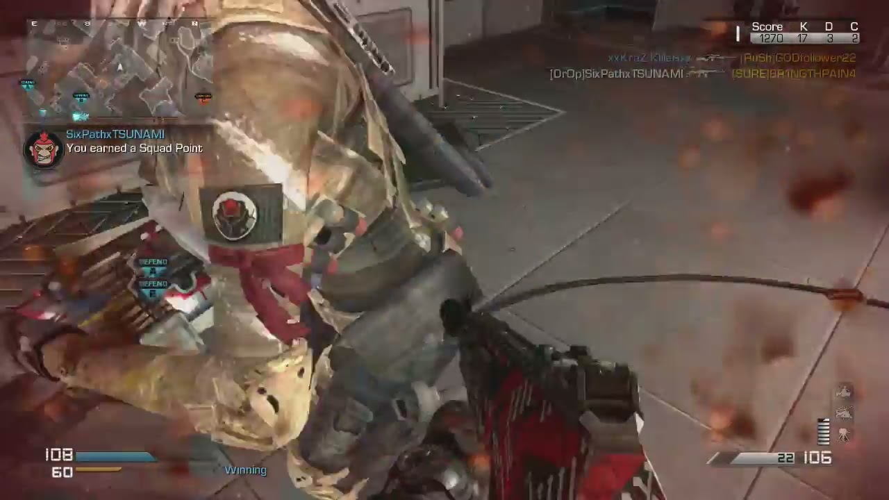 CoD Ghosts SixPathxTsunami raw gameplay 2014 06 18 0004