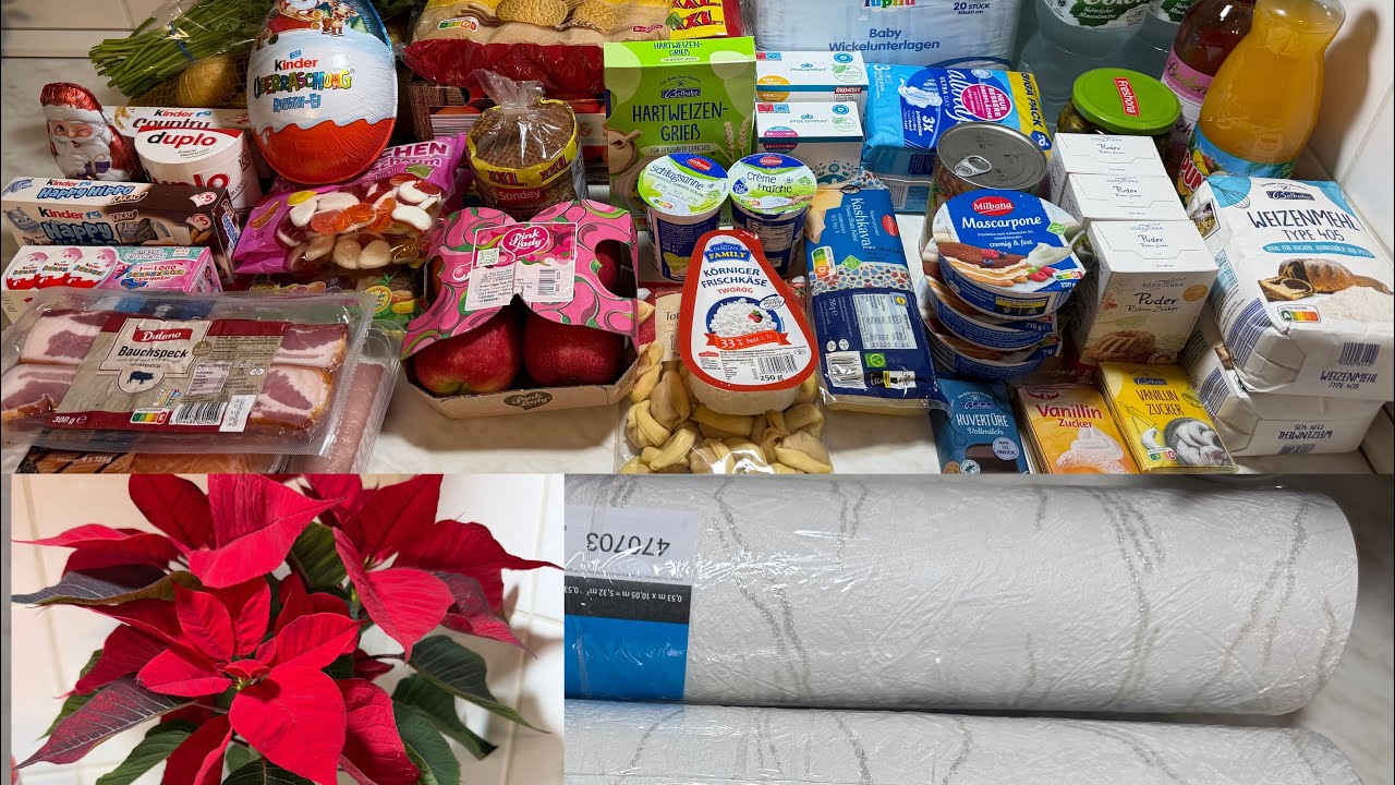 Cumpărături alimentare + Crăciuniță superbă + tapet - Germania, 04.12.2025
