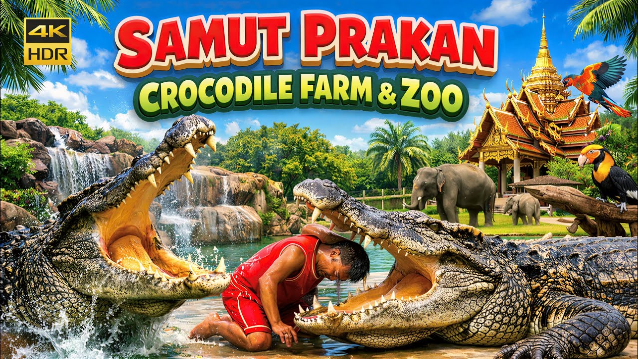 The World's largest crocodile farm, Samut Prakan Crocodile Farm & Zoo in Thailand 2026