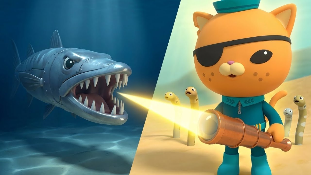 Octonauts vs The Giant Barracuda! 🐟 Kwazii's Secret Sun Weapon! ⚔️ Rescue the Garden Eels!
