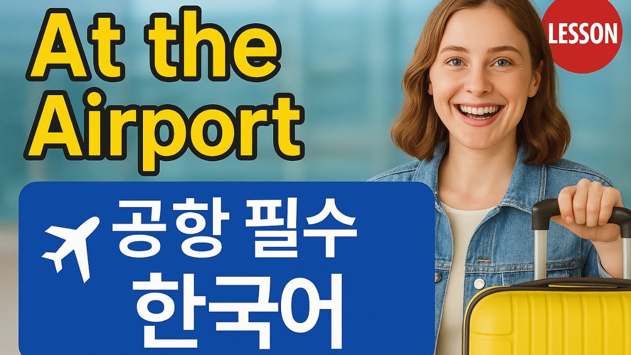 ✈ Essential Korean for Travelers | 공항에서 필수 한국어 회화(Airport Immigration & Check-in Korean Phrases)