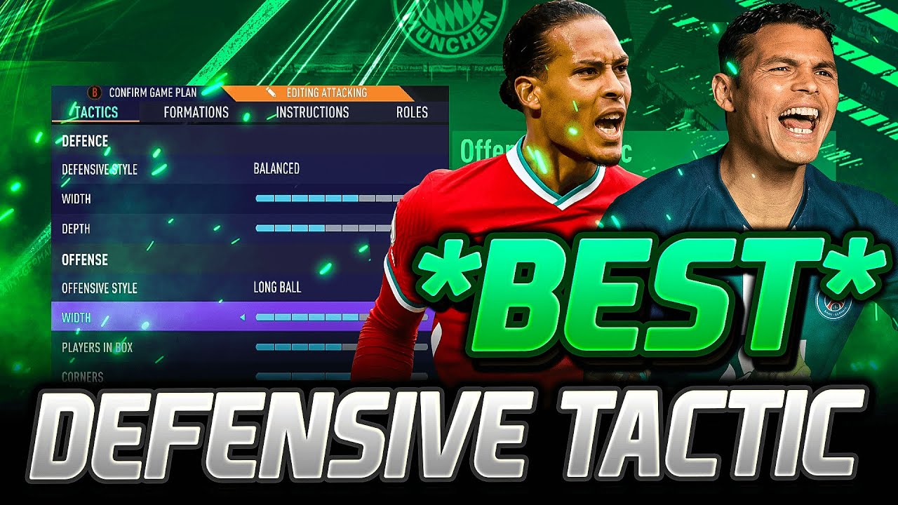 FIFA 21 | THE BEST DEFENSIVE FORMATION TO USE (When Winning) - BEST CUSTOM TACTICS/INSTRUCTIONS!