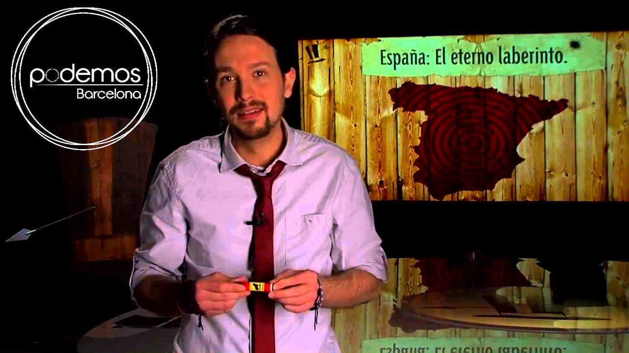 Inicio del acto en Barcelona. 4 4 2014 Podemos.