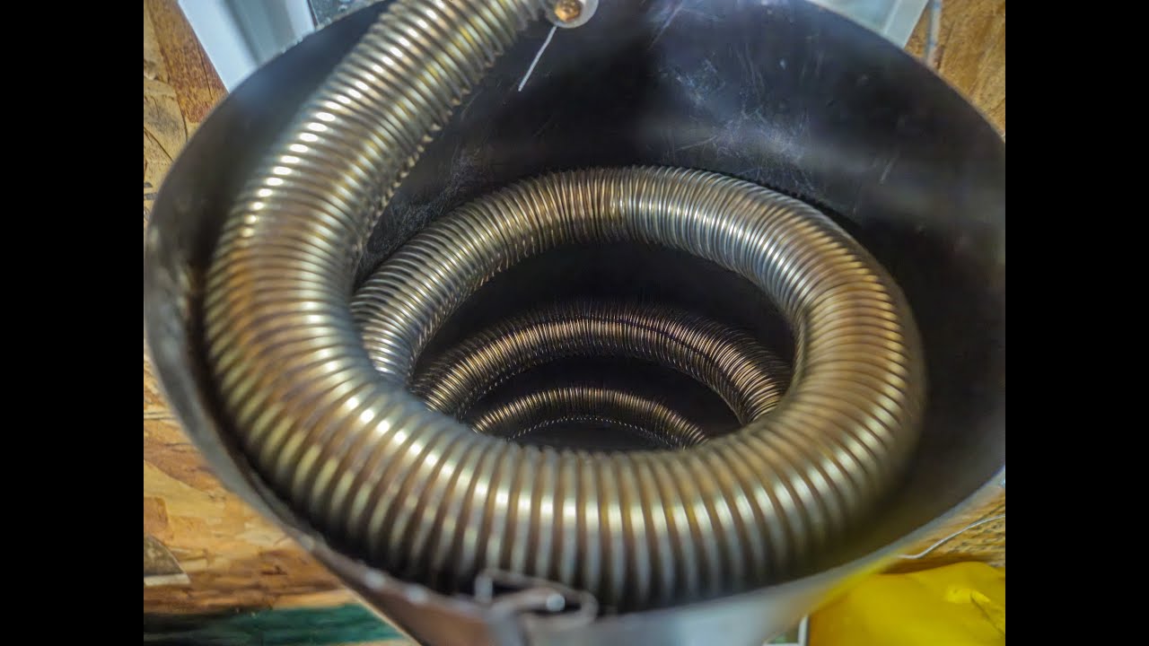 Chinese Diesel Heater - Exhaust Gas Heat Exchanger (long version)