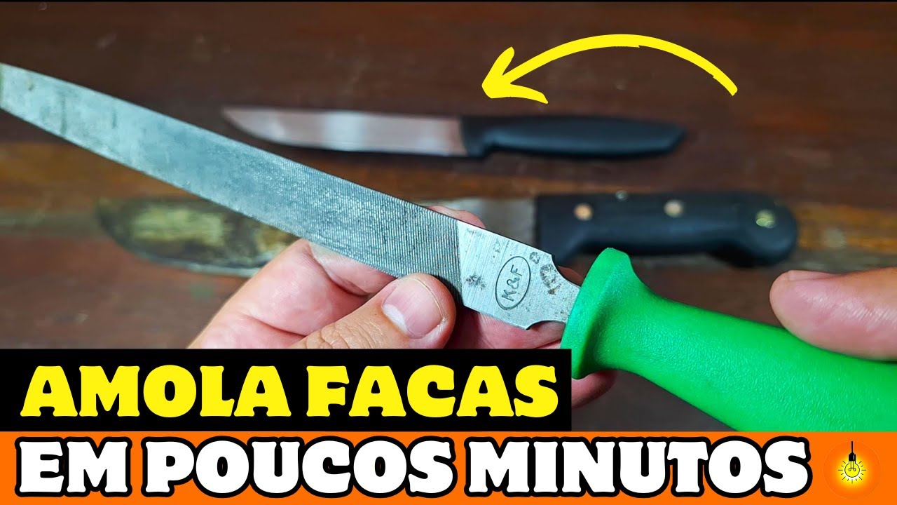 O Segredo para Afiar Faca e Enxada com Lima REVELADO