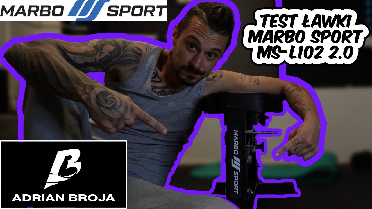 Recenzja dwustronnie regulowanej ławki treningowej MS-L102 2.0 od Marbo Sport 💪