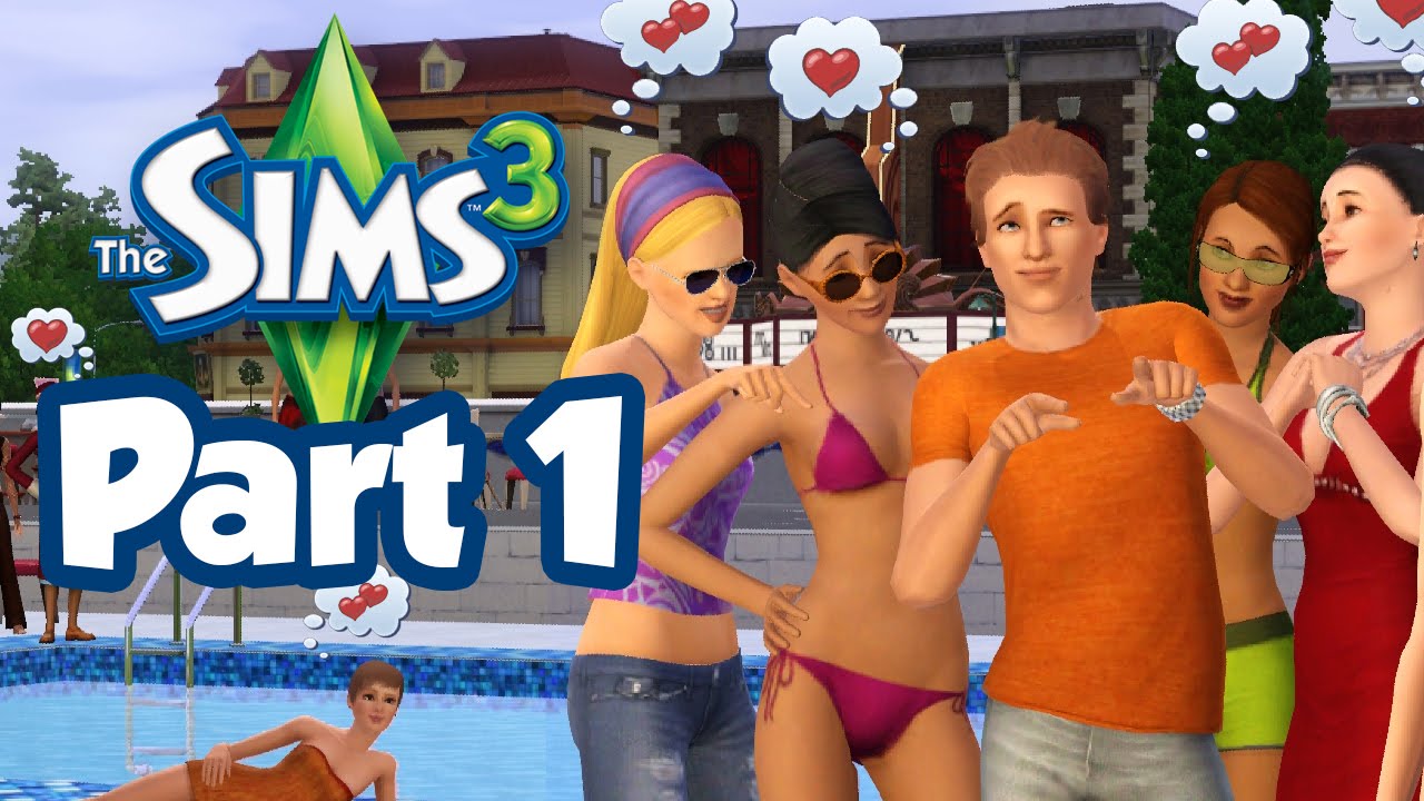 Sims 3 Part 1 - GETTING FLIRTY (Gameplay Walkthrough)