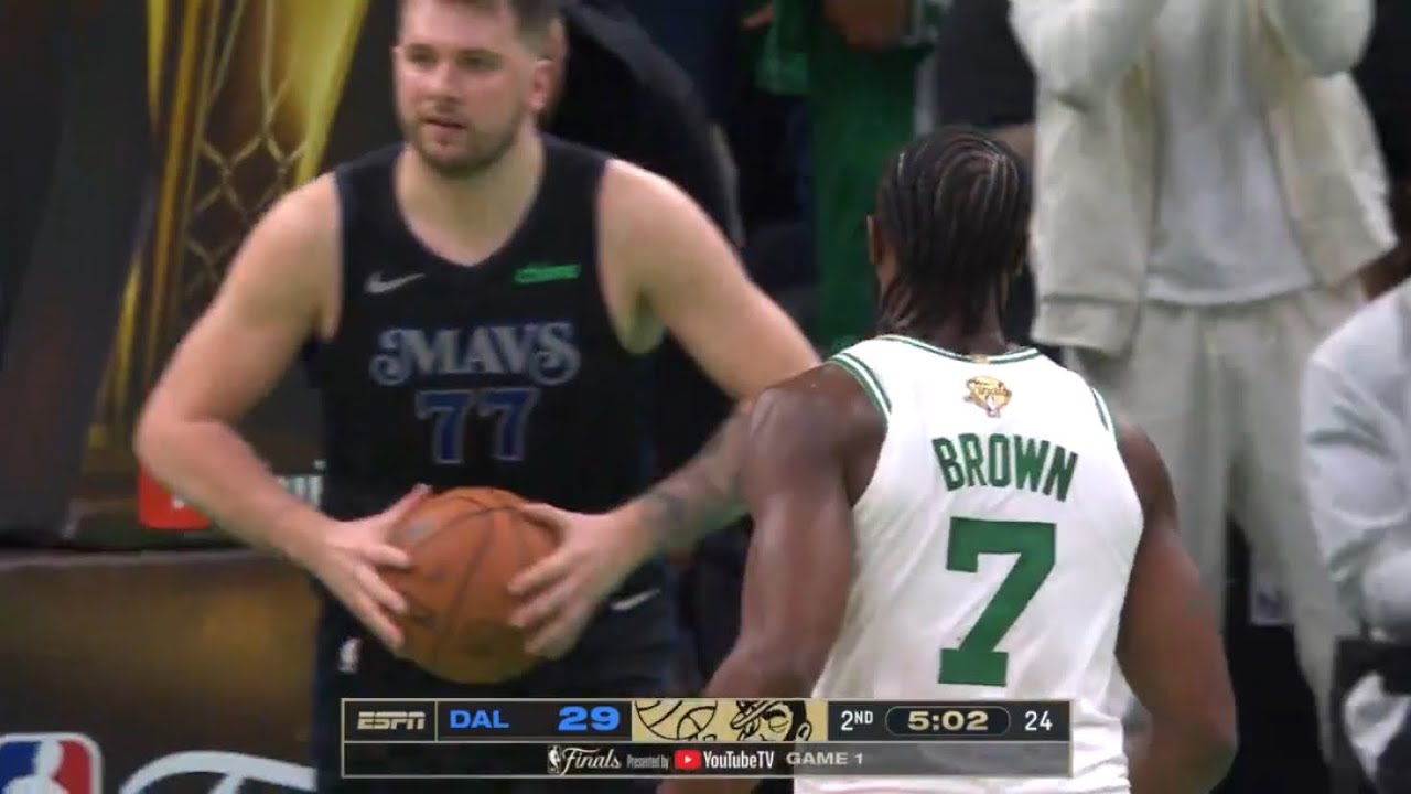 Jaylen Brown puts Luka Doncic in hell for 20 seconds straight 😨