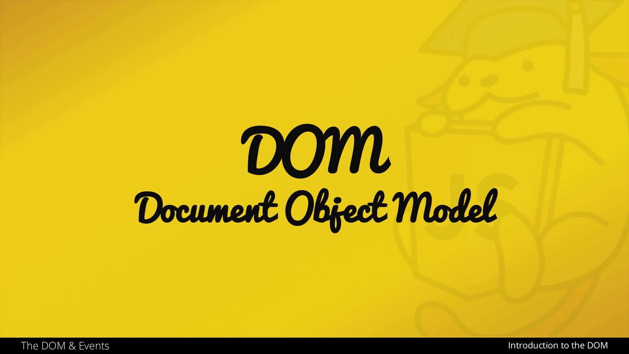 Введение в DOM (объектную модель документа) в JavaScript
