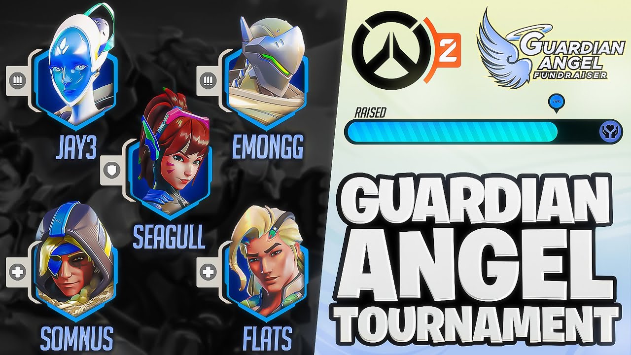 Jay3 Plays in The Guardian Angel Overwatch 2 Tournament w/ Flats, Emongg, Seagull, and Somnus!