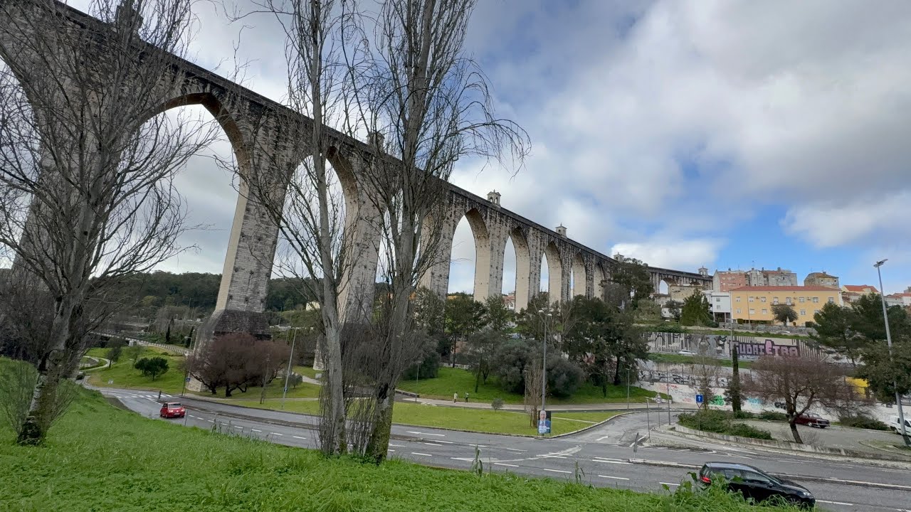 Portugal 183 Lisbon - 18th century Aqueduct of the Free Waters 輸水道Walking｜CC da Quintinha｜Calçara d…