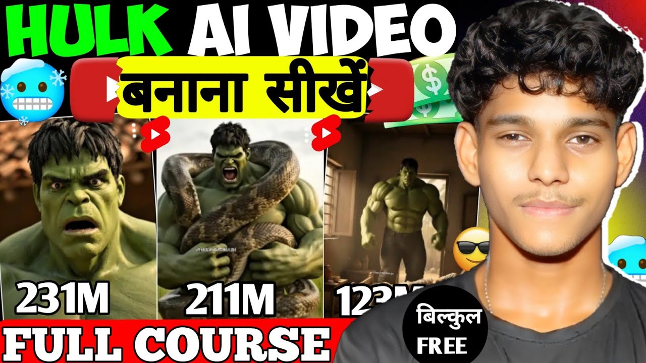 Make Viral Hulk Al Video (Full Course) | Ai se video kaise banaye | Ai video kaise banaye 