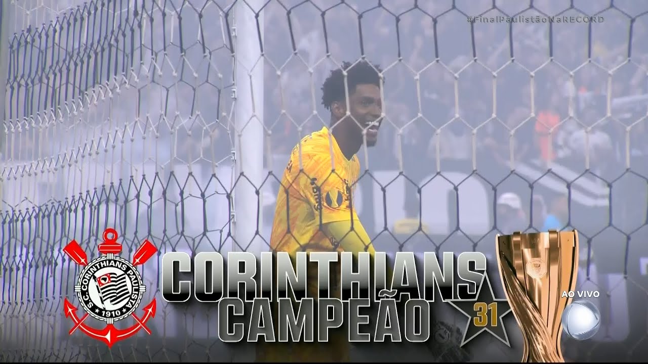 MINUTOS FINAIS - Corinthians x Palmeiras - Final do Paulist&atilde;o 2025 - Record TV