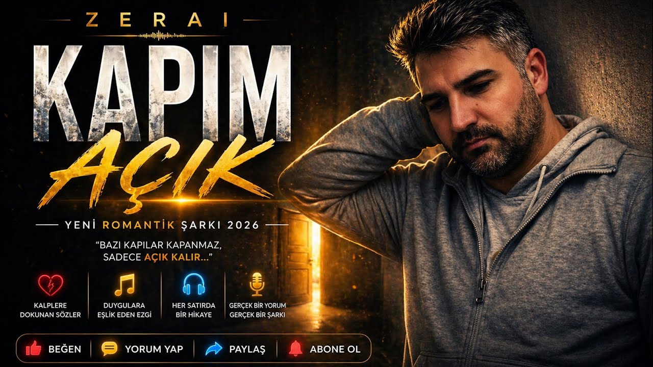 Zerai – Kapım Açık | Yeni Romantik Şarkı 2026