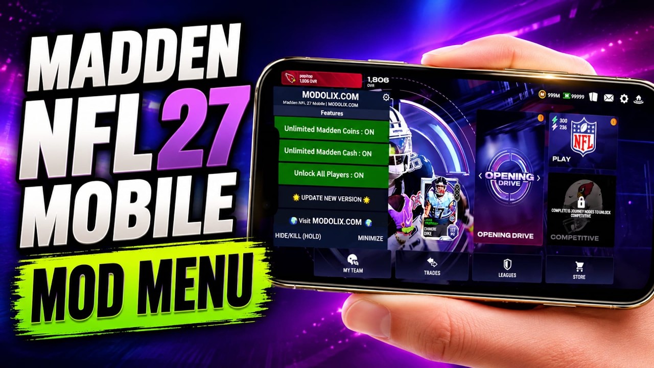 Madden NFL 27 Mobile Hack/MOD Menu Apk ✅️ Get Unlimited Madden Cash & Coins!! (iOS/Android)
