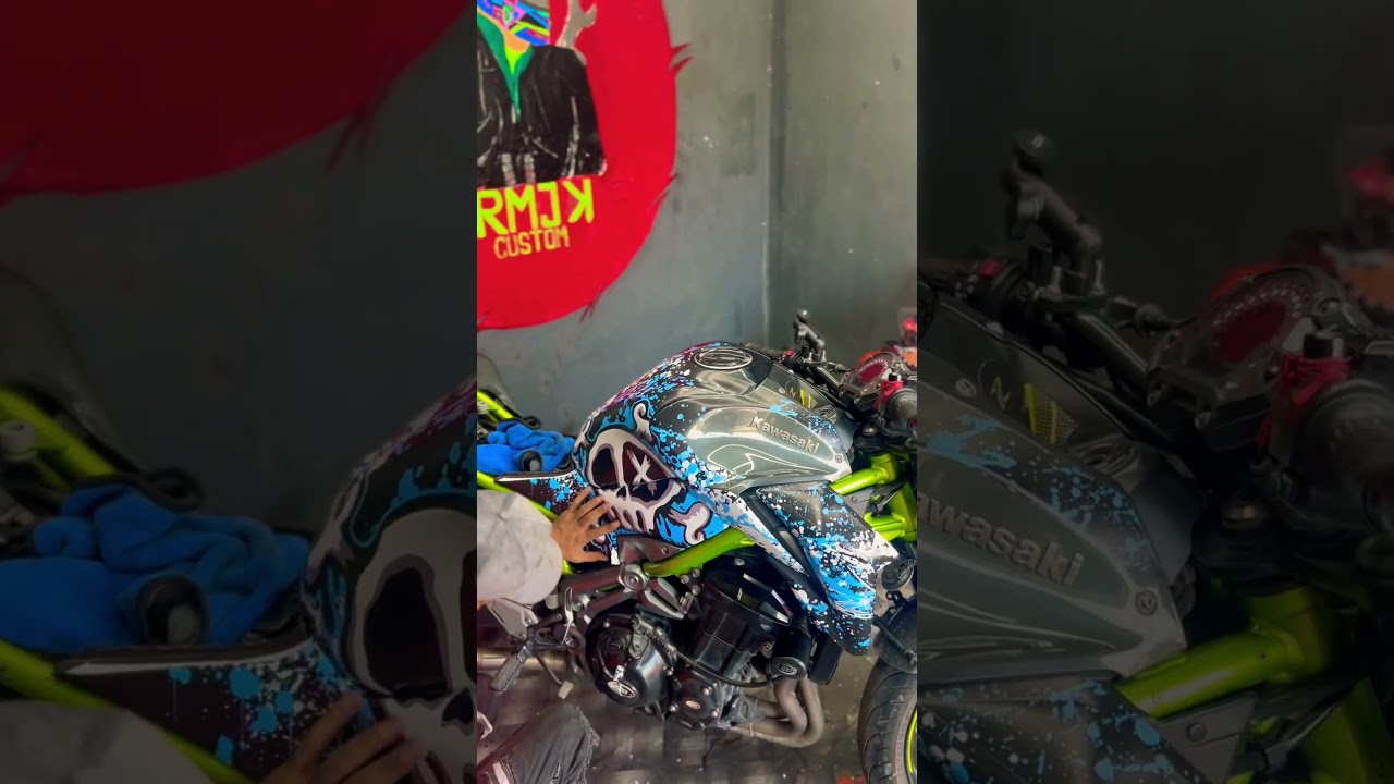 pełne body wrapping z900😱😱#reakcja#reelitfeelit#youtubeshorts#trendy#shortsvideo#kawasaki