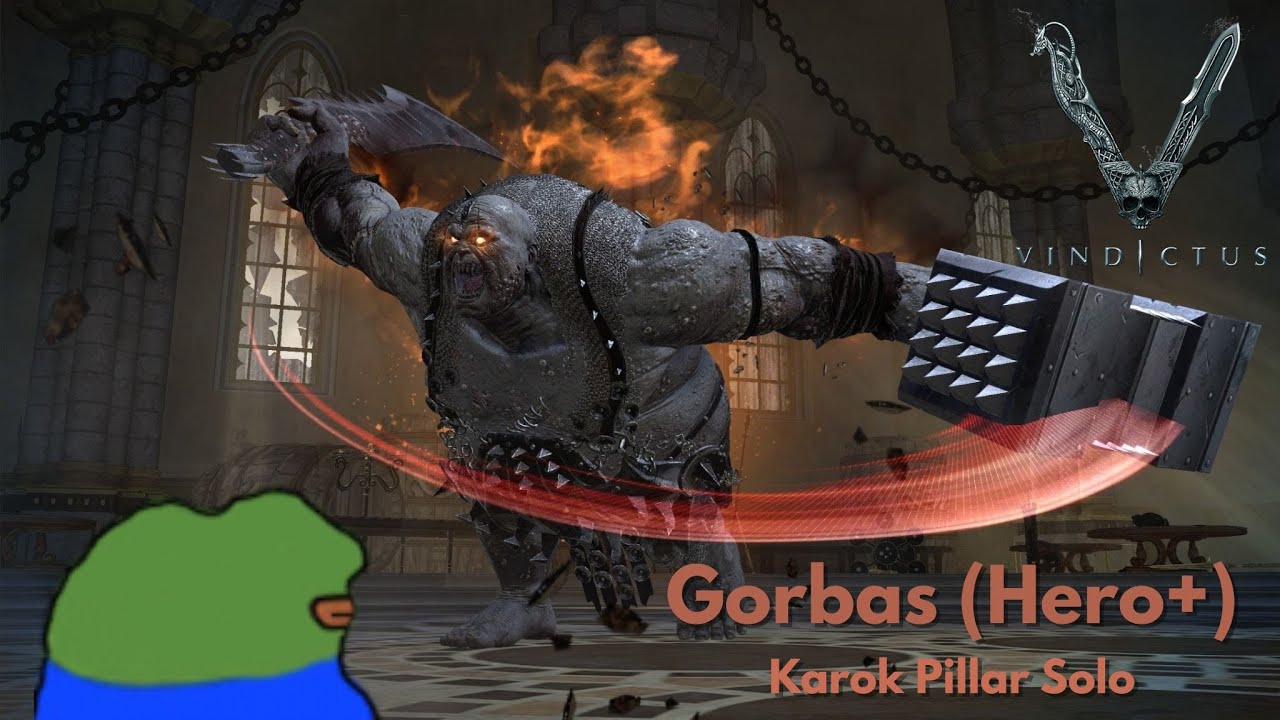 Vindictus EU Karok Pillar Gorbas Hero Solo (6:31) 마영전 유럽 기둥 카록 고르바스 솔로