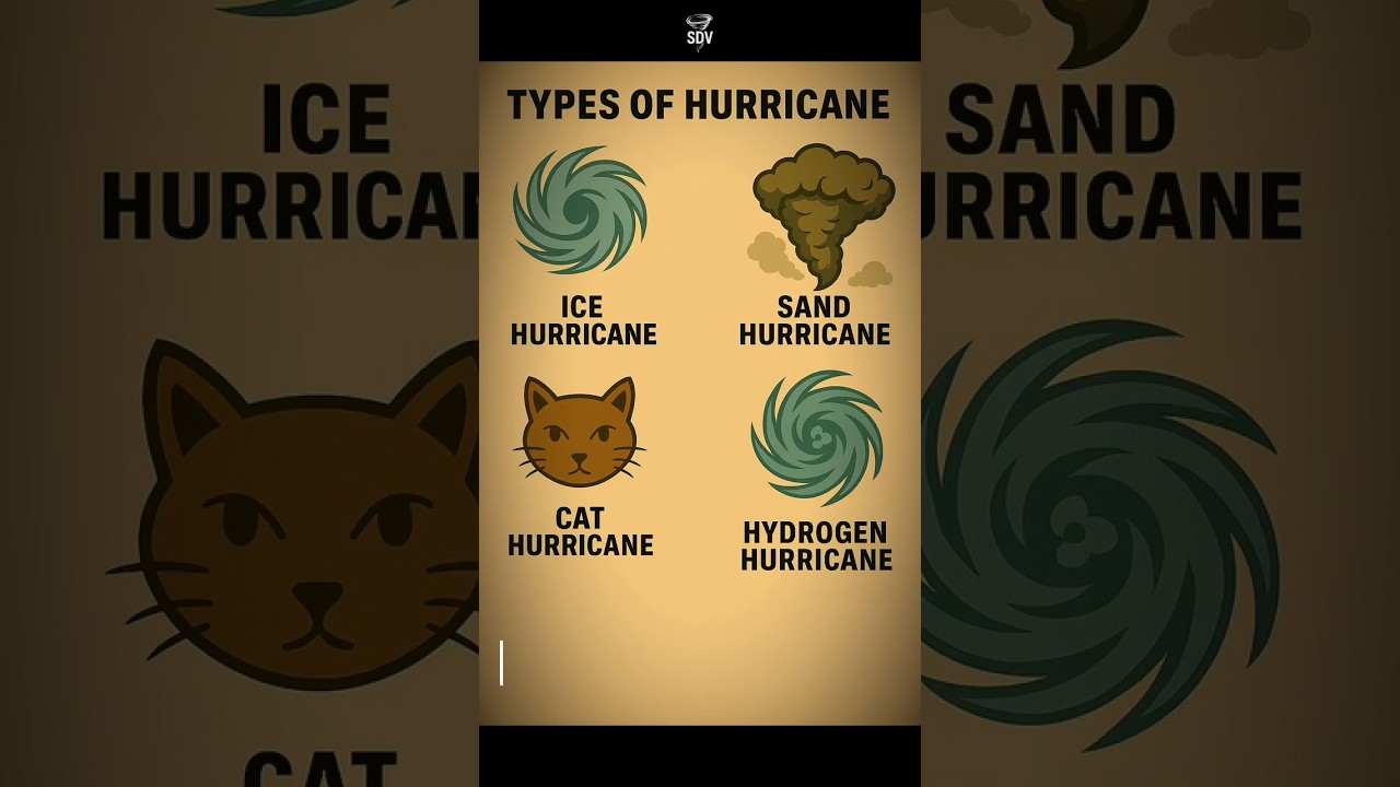 TYPES OF HURRICANES 😱 Rarest and Most Dangerous #hurricane  #extremeweather