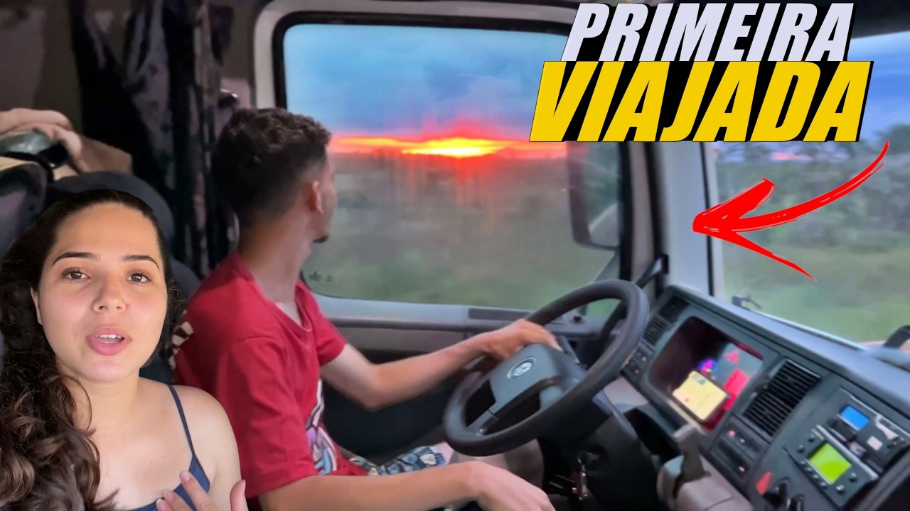 CAMINHÃO BLOQUEOU NA PRIMEIRA VIAGEM COM A CRISTAL!!!