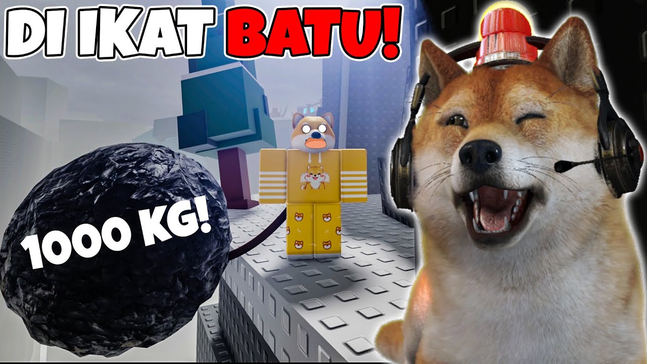 PARKOUR DENGAN DI IKAT BEBAN BATU SEBERAT 1000KG! - Roblox Indonesia