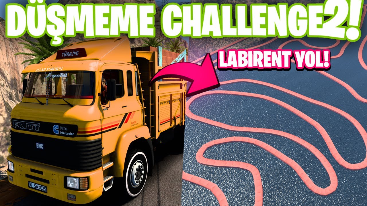 LABİRENT YOLDA DÜŞMEME CHALLENGE 🔥 ETS 2 BMC FATİH İLE TUĞLA TAŞIDIK | | Ets 2 Mod | Logitech G29
