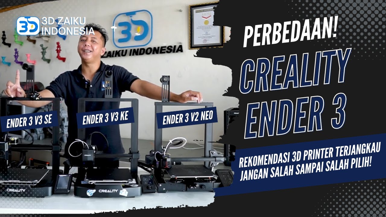 3D PRINTER SEJUTA UMAT! PERBADINGAN ENDER 3 KE, SE, & NEO - JANGAN SAMPAI SALAH PILIH!