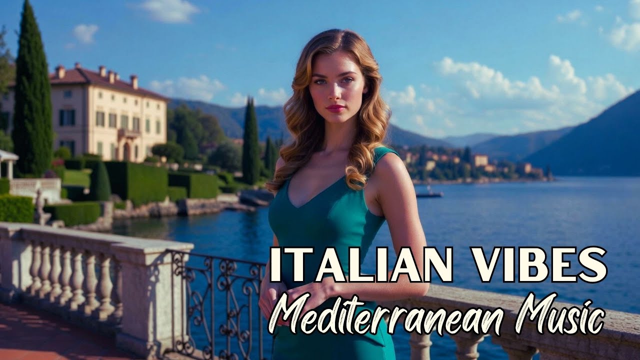 🎶 Italian Vibes & Mediterranean Music 🎶 2+ Hours Scenic Amalfi Coast & Lake Como Relaxation 4K