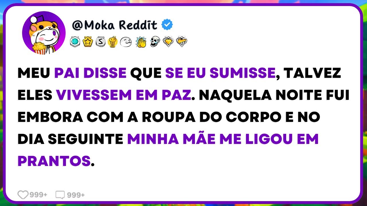 Meu Pai Falou: &ldquo;Se Voc&ecirc; Sumisse Talvez A Gente Vivesse Em Paz&rdquo;. Fui Embora Com A Roupa Do Corpo...