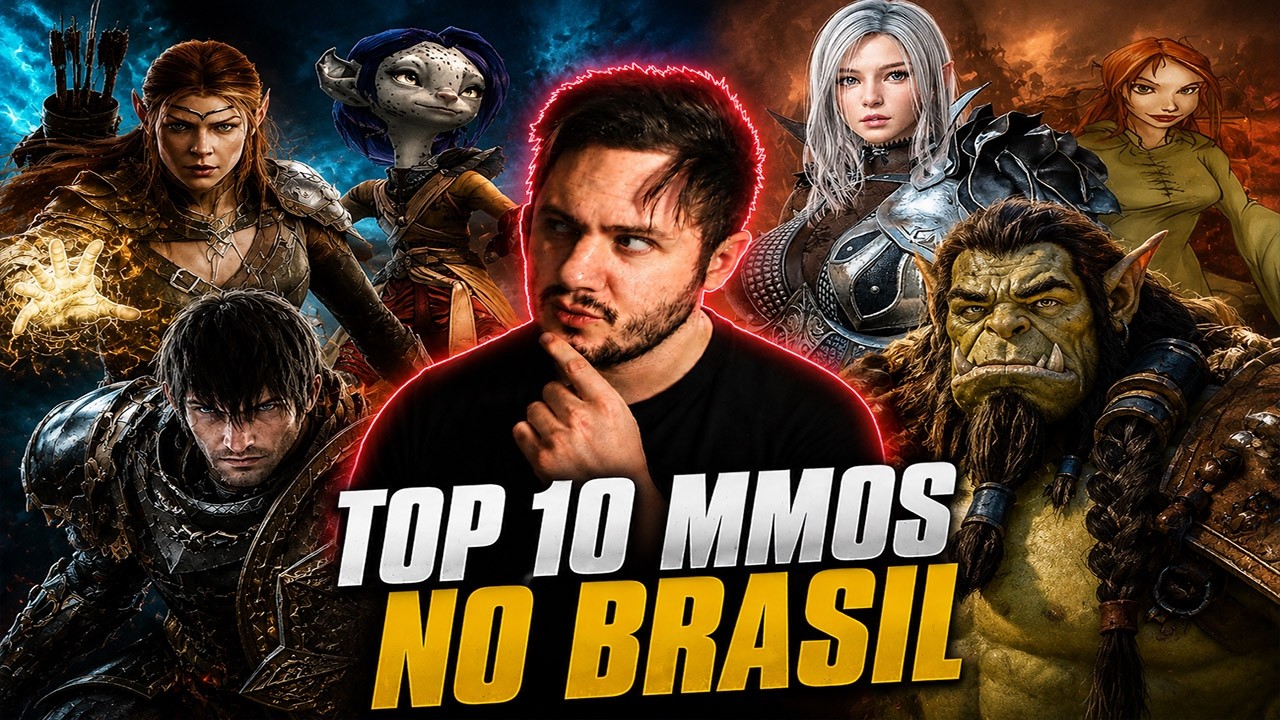 Os TOP 10 MMORPGs mais jogados no BRASIL em 2026