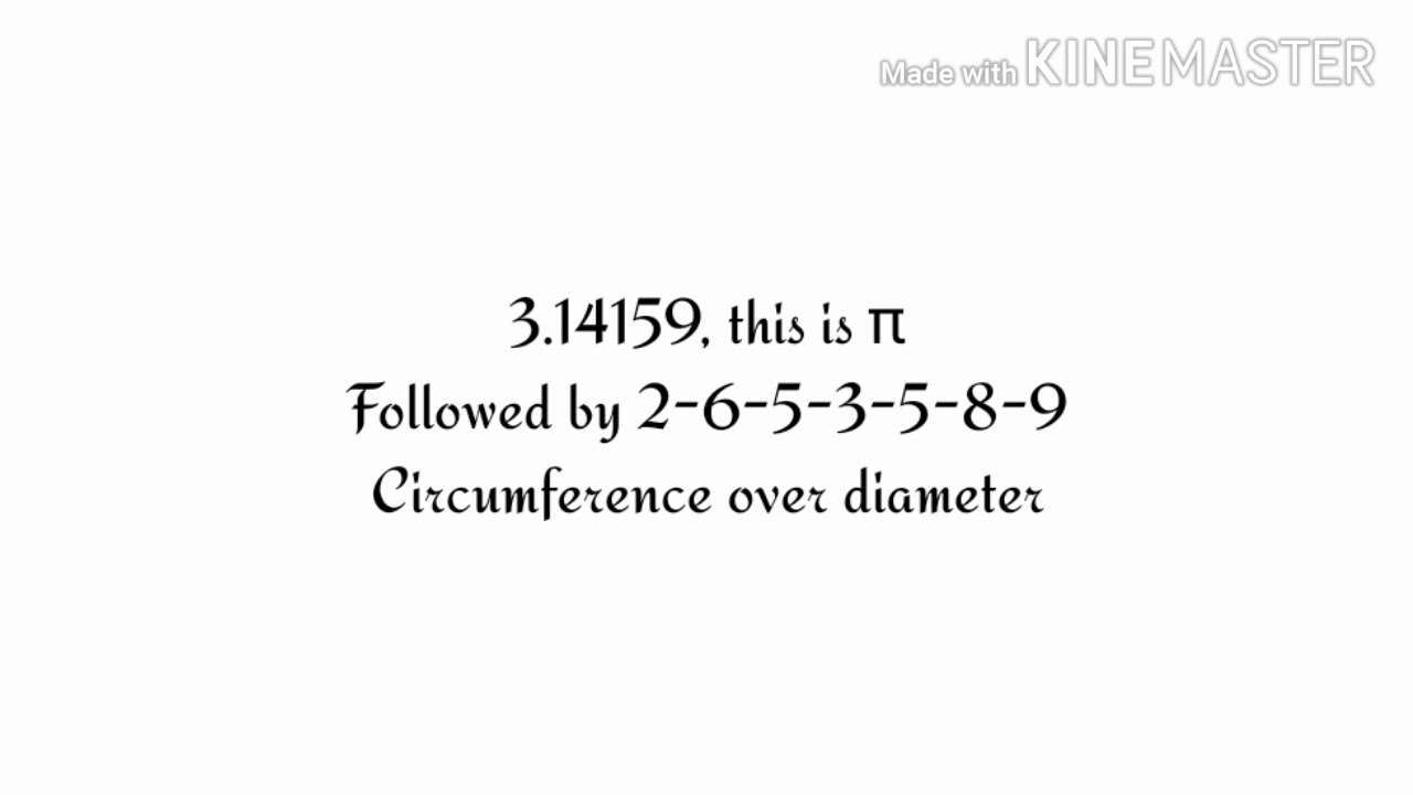 The Pi Song (100 Digits of &pi;) | Lyrics