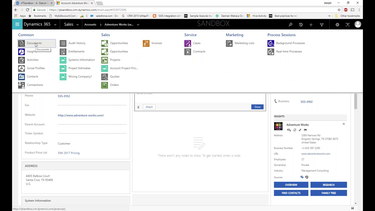 Dynamics 365 & SharePoint Document Management