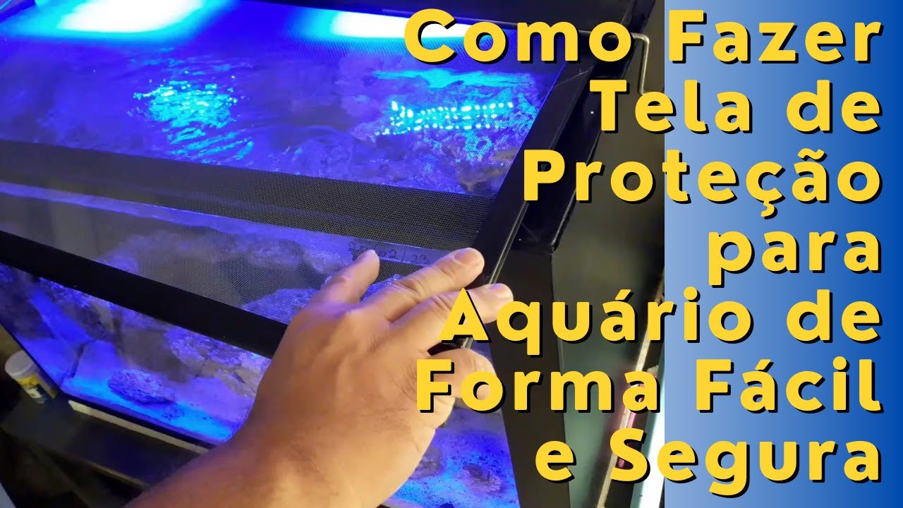 🟢Como Fazer Tela de Proteção para Aquário de Forma Fácil e Segura #TelaDeProteçãoParaAquário #passo