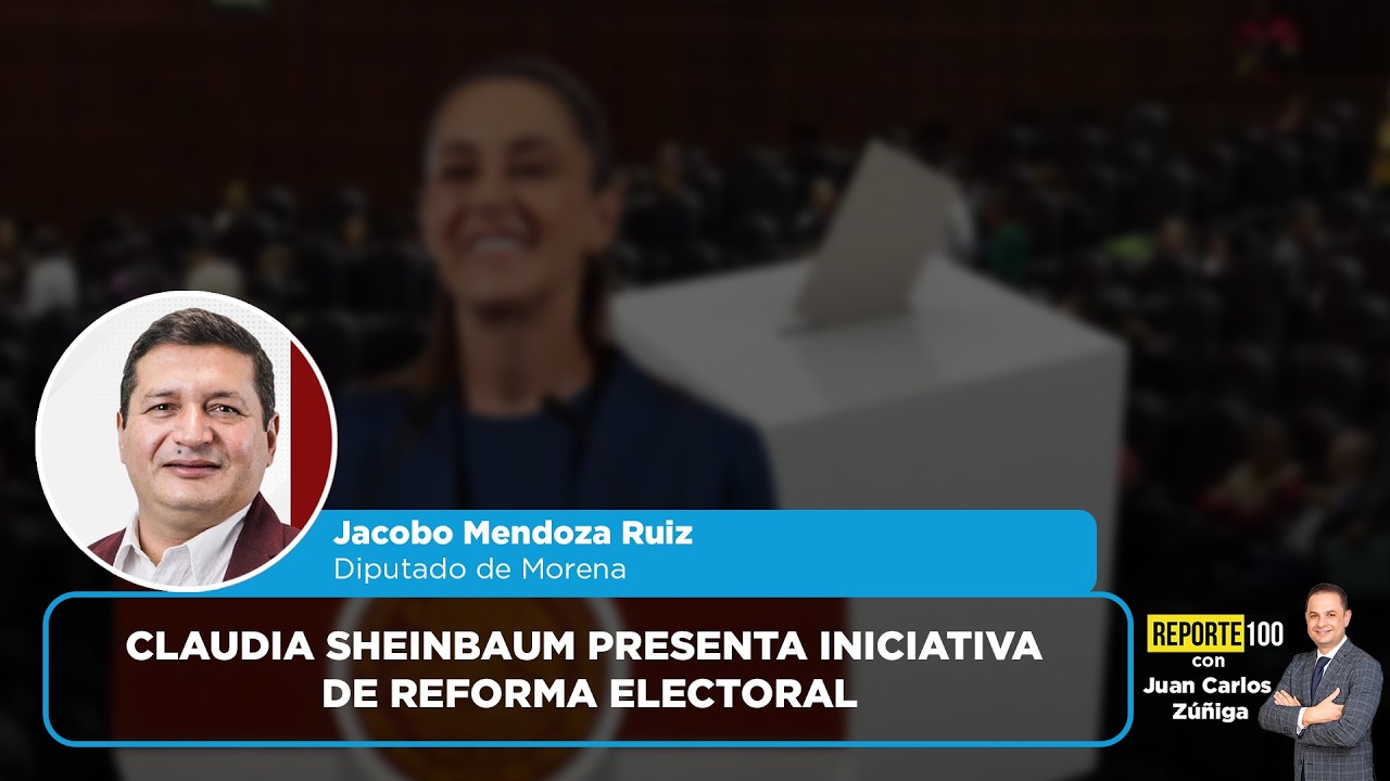 Claudia Sheinbaum presenta iniciativa de reforma electoral | REPORTE 100