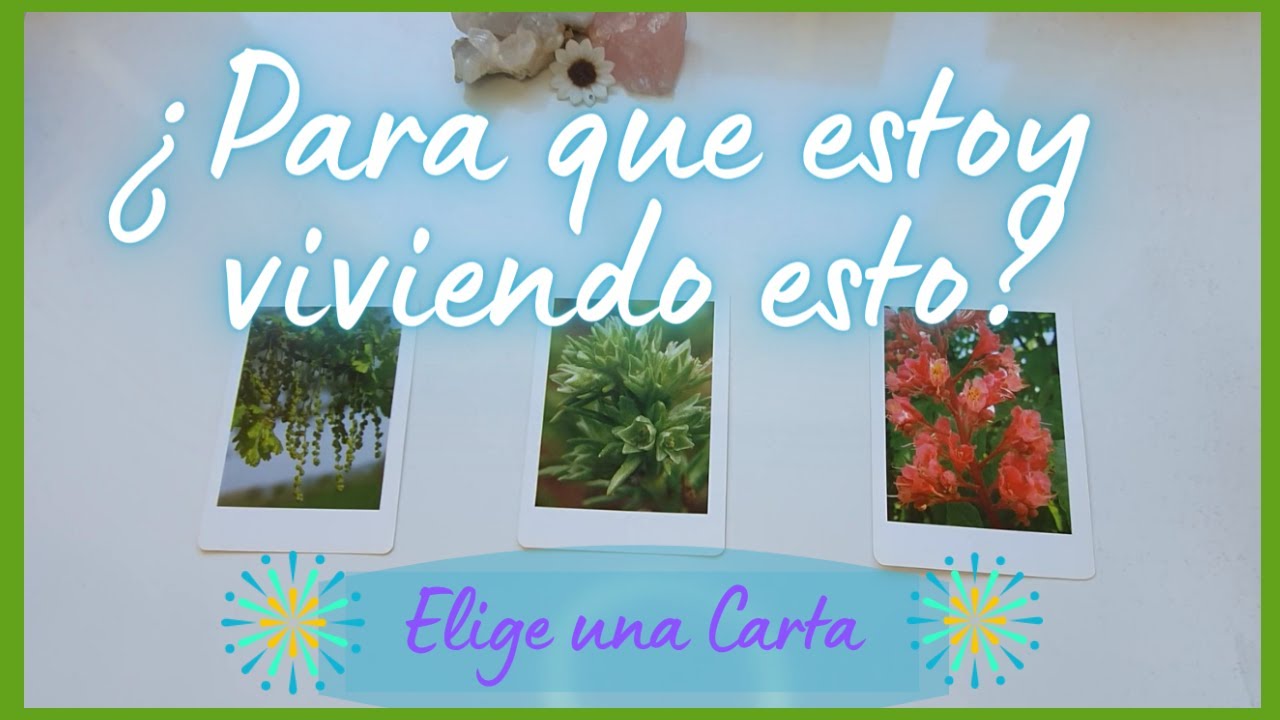 ¿Cuál es el PROPÓSITO de VIVIR esa situación? TAROT Interactivo Terapéutico (Lectura de cartas)