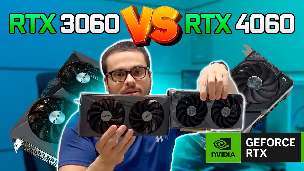 RTX 3060 VS RTX 4060 EM EDIÇÃO DE VIDEO - QUANTO TEMPO MAIS RÁPIDO FAZ A SÉRIE 40 NO H265