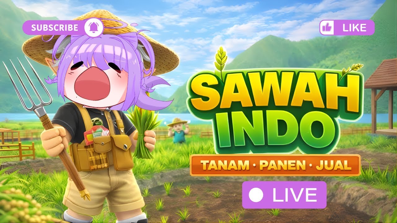 [ Roblox ] SAATNYA MENANAM PADI MAJU DI #roblox HEHE #shorts #robloxid #vtuberindonesia