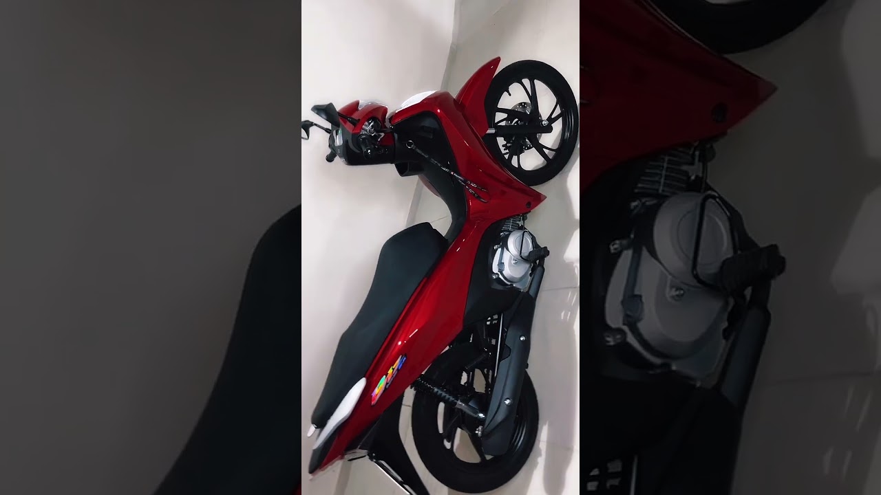 Lancei o retrovisor da f800 e as faixas hologr&aacute;ficas na biz 2025 ex!