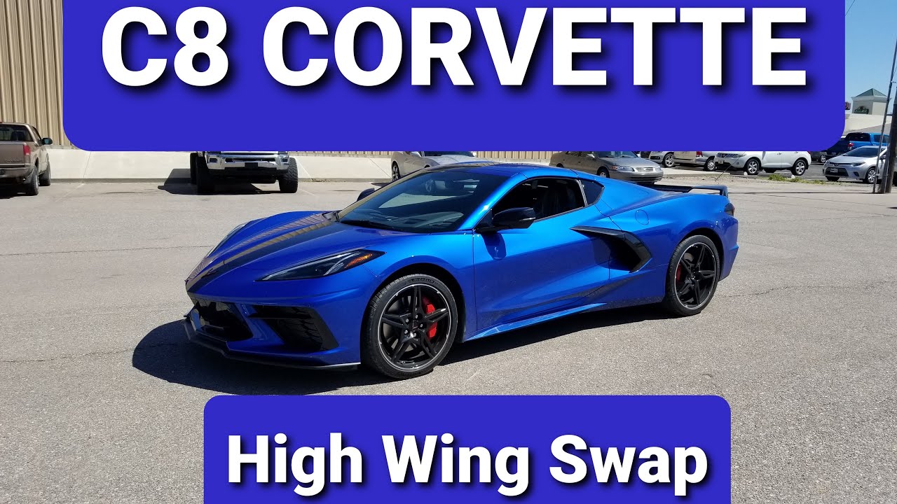 C8 Corvette High Wing Spoiler Swap (Time Lapse)