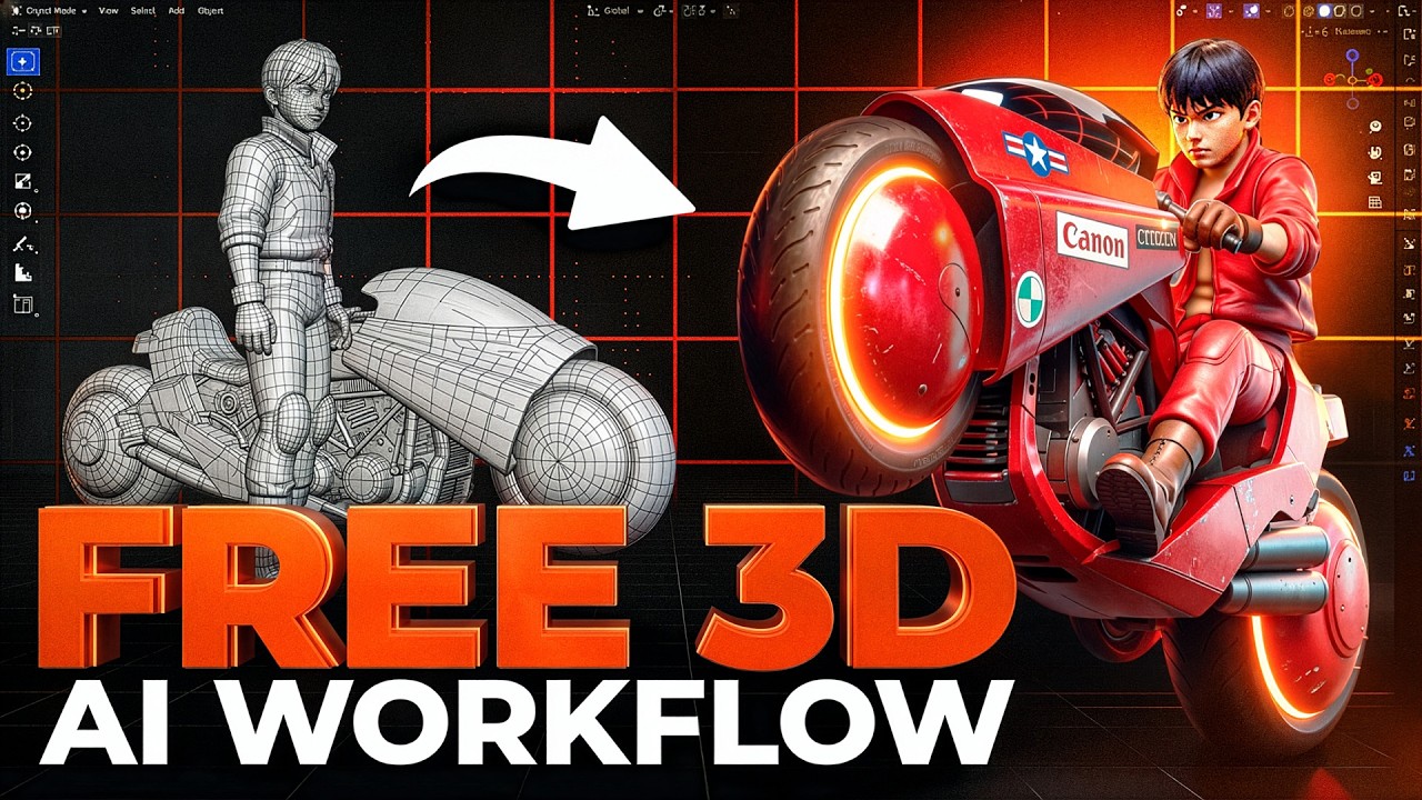 Лучший БЕСПЛАТНЫЙ рабочий процесс 3D-моделирования с использованием ИИ в 2026 году