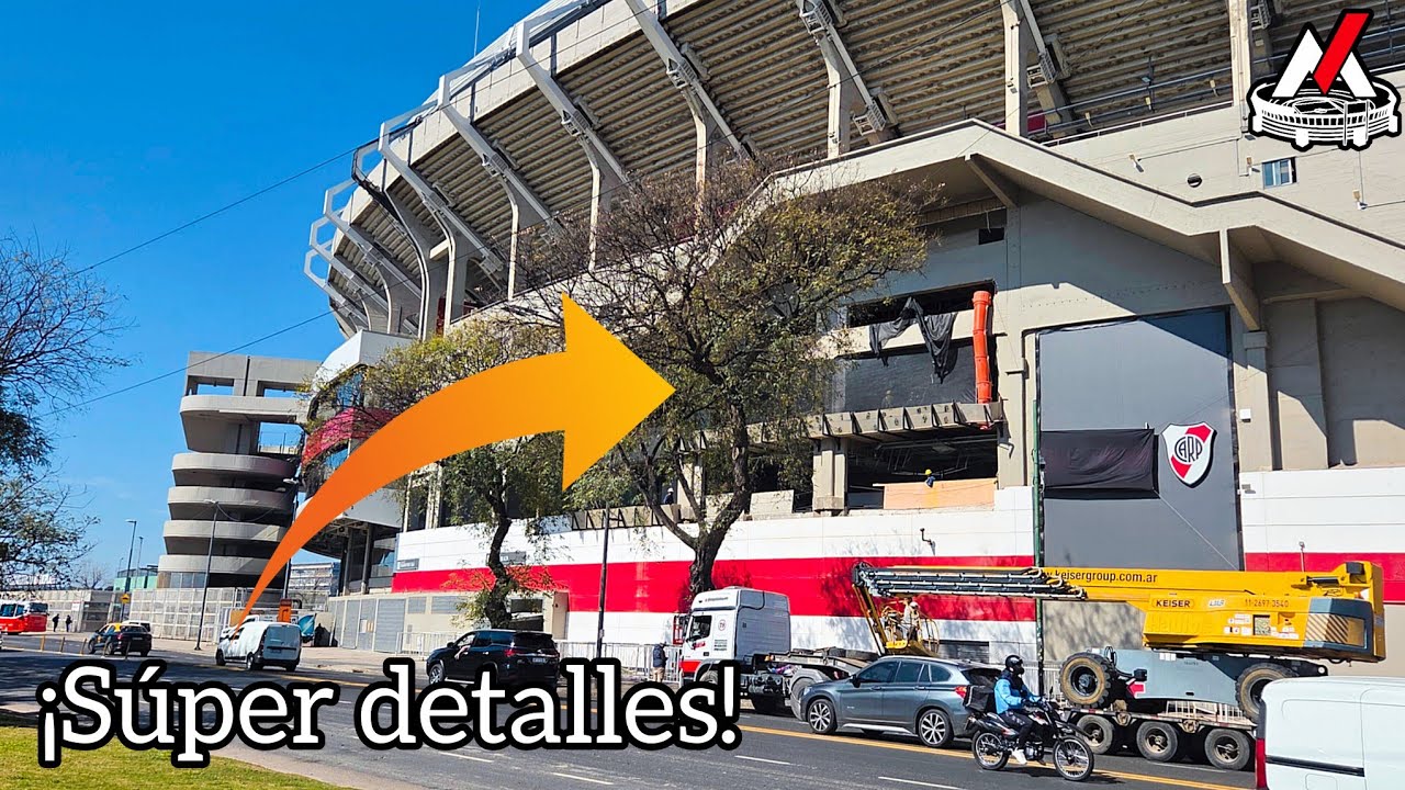 🏗🚨Exclusivo: ¡Te muestro en detalle como trabajan en la renovación de la fachada de la Belgrano! 🏟🎨