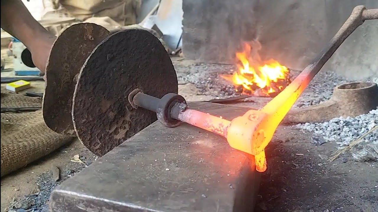 A made groom kirpan sword / Made with a big wheel 
