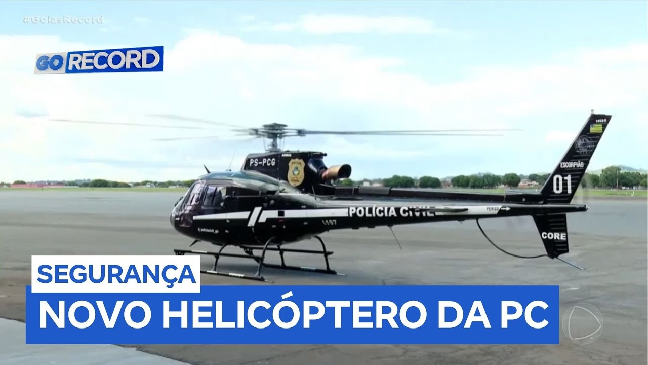 Polícia Civil de Goiás adquire novo helicóptero para intensificar combate à criminalidade