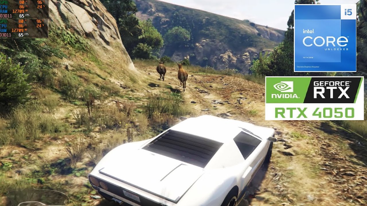 Lenovo LOQ i5 13450HX RTX 4050 | GTA V TEST | MAX GRAPHICS
