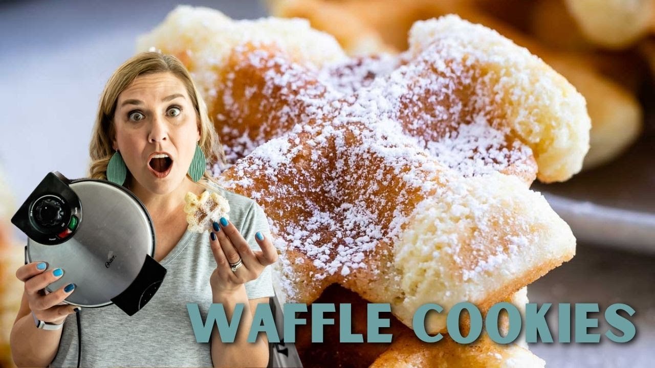 Waffle Cookies (Homemade cookies made in a waffle maker)