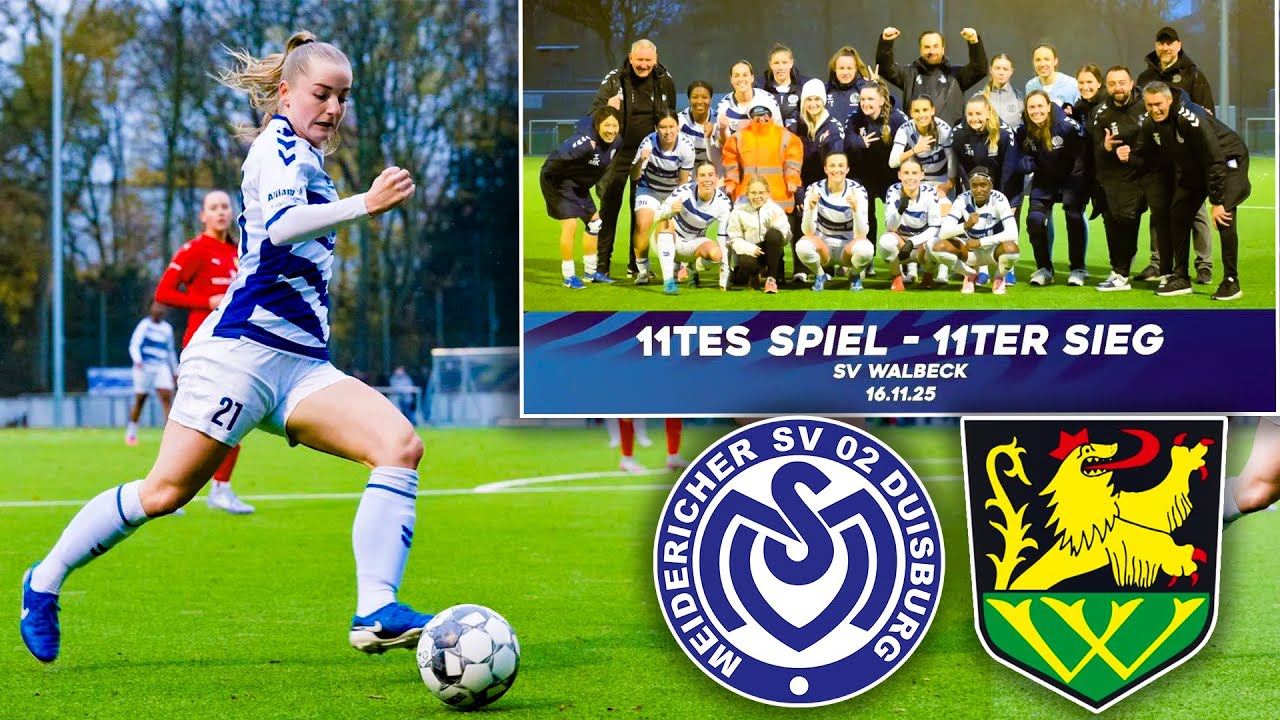 MSV Duisburg vs. SV Walbeck - HIGHLIGHTS🔥✅ ZEBRAFRAUEN 🦓🤍💙 11. Spieltag
