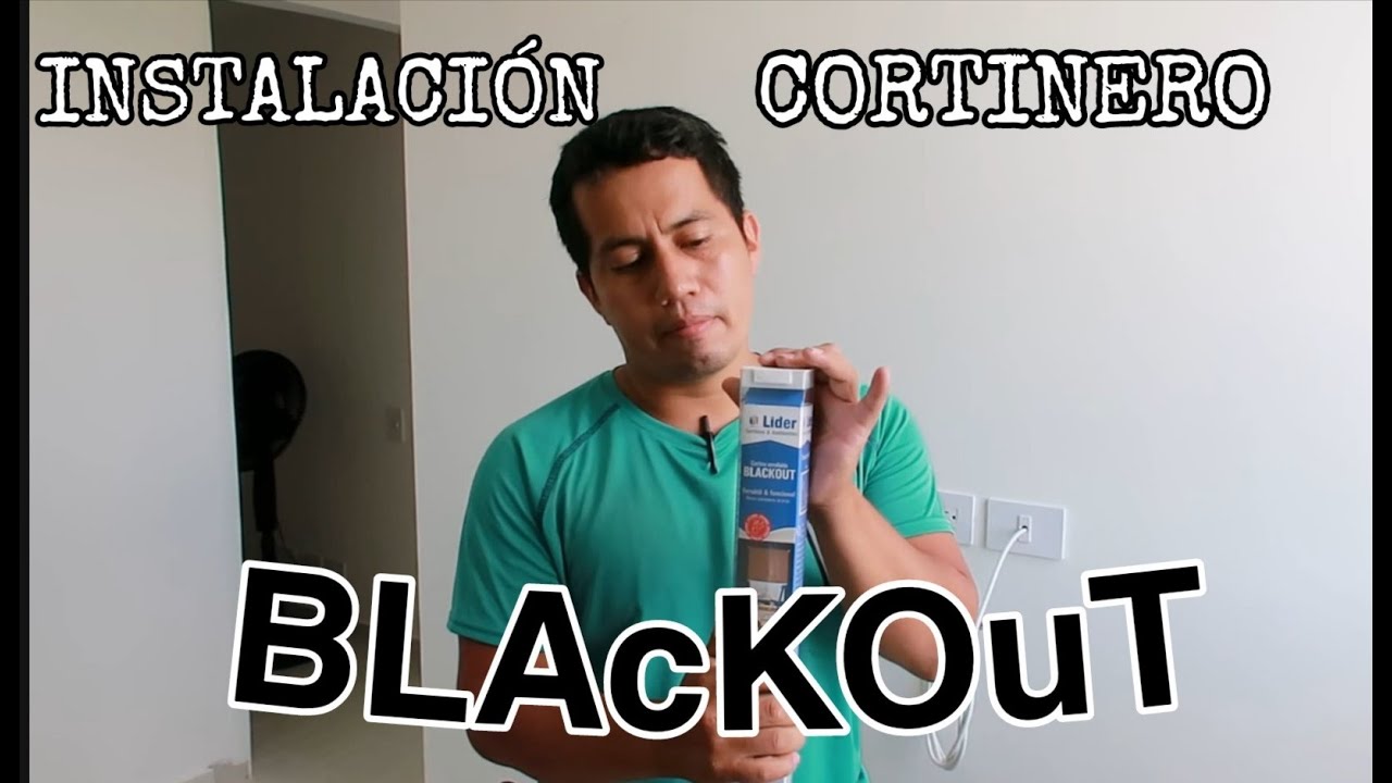 COMO INSTALAR CORTINERO BLACKOUT