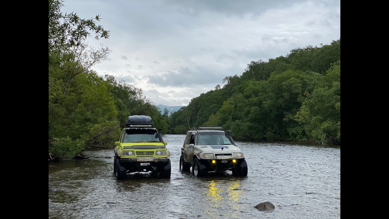 Suzuki Escudo, Kamchatka, Банные 2022, Off-Road, источники, реки, грязь, болото.