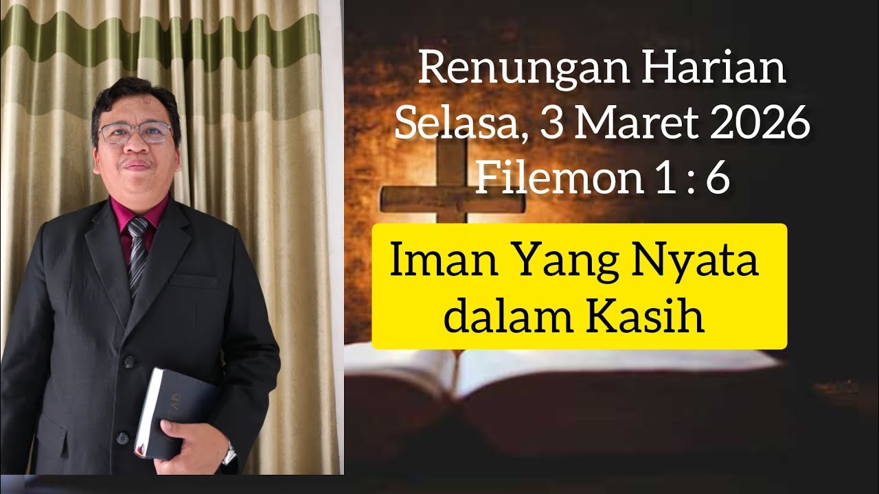 Renungan Harian, 3 Maret 2026