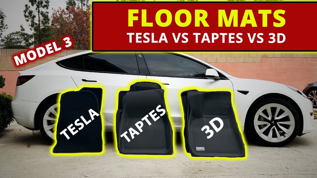 Ковры TESLA Carpet vs TAPTES vs 3D MAXPIDER — коврики TESLA Model 3