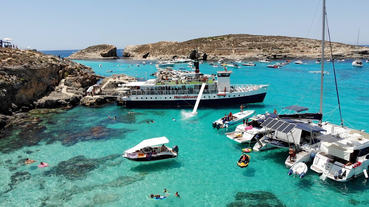 we took a cruise trip to Blue Lagoon in Comino island, Malta